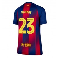 Barcelona Jules Kounde #23 Domáci Ženy futbalový dres 2025-26 Krátky Rukáv